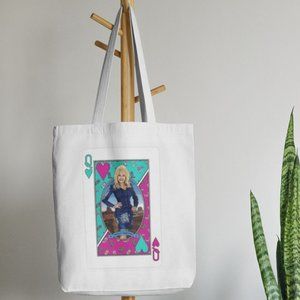 Dolly Parton Western Card Canvas Tote Bag
